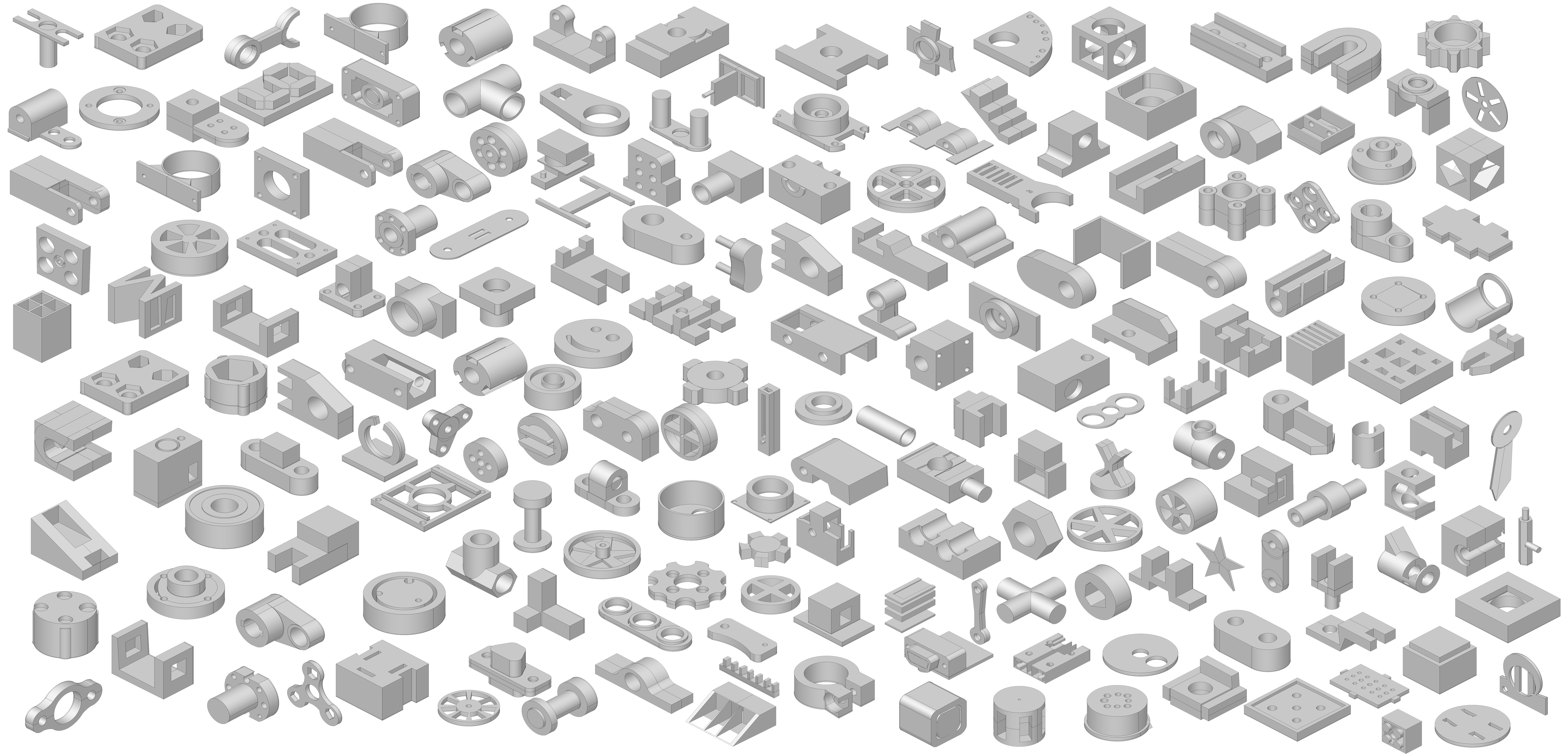 Randomly generated 3D model